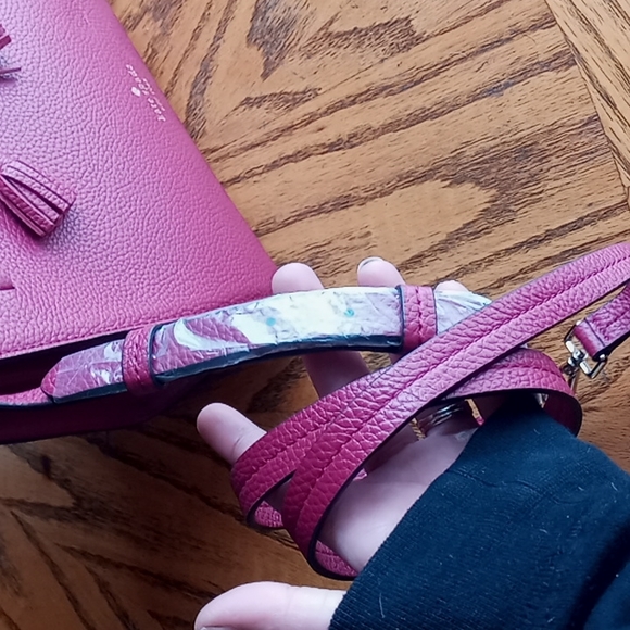 FINALE Kate spade hayes satchel crossbody handbag NEW NWT burgundy - Picture 7 of 7